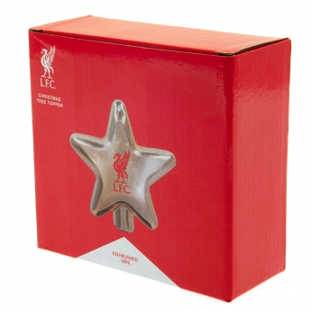 FC Liverpool vianočné ozdoby gold tree topper