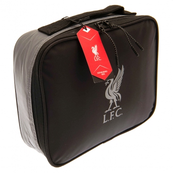 FC Liverpool taška na desiatu black and silver lunch bag