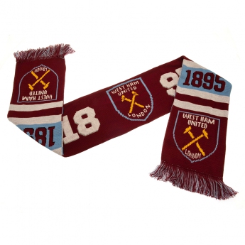 West Ham United zimný šál scarf 1895 RT