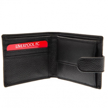 FC Liverpool peňaženka black leather wallet