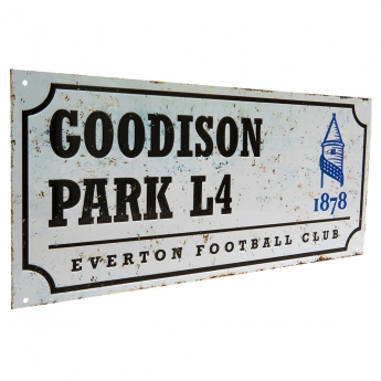 FC Everton ceduľa na stenu street sign retro