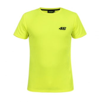 Valentino Rossi pánske tričko yellow logo VR46 black Core