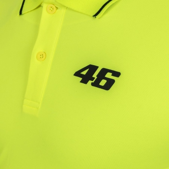 Valentino Rossi polokošeľa yellow logo VR46 black Core