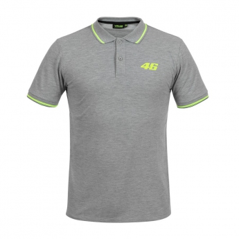 Valentino Rossi polokošeľa grey logo VR46 yellow Core