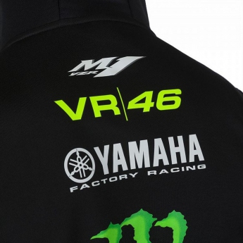 Valentino Rossi pánska mikina s kapucňou VR46 - Yamaha black 2019