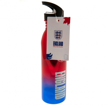 Futbalová reprezentácia fľaša na pitie England UV Metallic drinks bottle