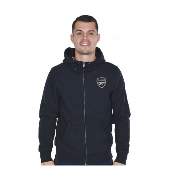 FC Arsenal pánska mikina s kapucňou Essentials navy