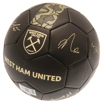 West Ham United futbalová lopta Signature Gold PH size 5