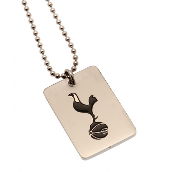 Tottenham psia známka na krk Enamel Crest Dog Tag & Chain