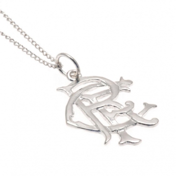 FC Rangers retiazka na krk s príveskom Sterling Silver Pendant & Chain Small