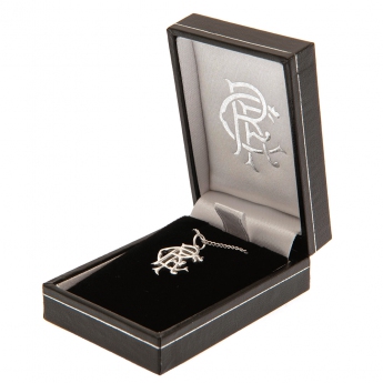 FC Rangers retiazka na krk s príveskom Sterling Silver Pendant & Chain Medium