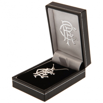 FC Rangers retiazka na krk s príveskom Sterling Silver Pendant & Chain Fixed