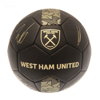 West Ham United fotbalová mini lopta Signature Gold PH size 1