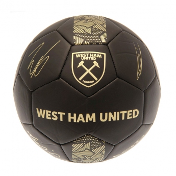West Ham United fotbalová mini lopta Signature Gold PH size 1