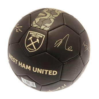 West Ham United fotbalová mini lopta Signature Gold PH size 1