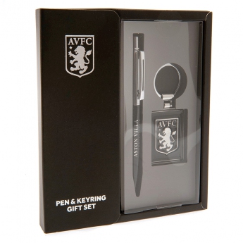 Aston Villa set prívesok na kľúče a propiska Pen & Keyring Set