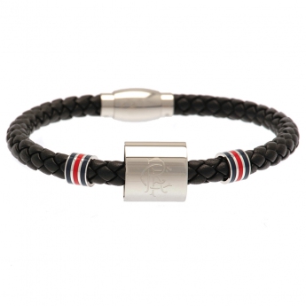 FC Rangers náramok Colour Ring Leather Bracelet