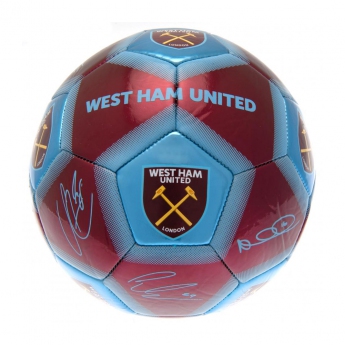 West Ham United fotbalová mini lopta Skill Ball Signature size 1