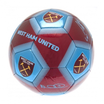 West Ham United fotbalová mini lopta Skill Ball Signature size 1