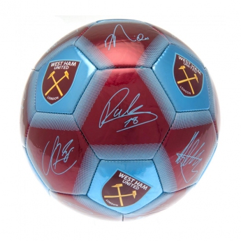 West Ham United fotbalová mini lopta Skill Ball Signature size 1