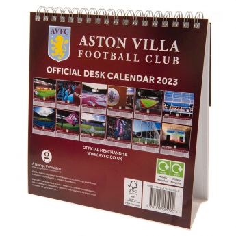 Aston Villa kalendár Desktop Calendar 2023