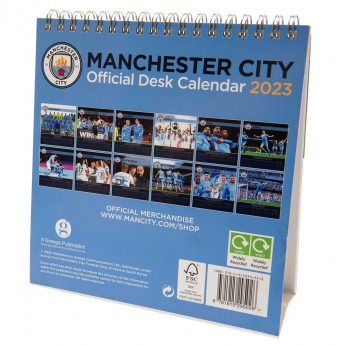 Manchester City kalendár Desktop Calendar 2023