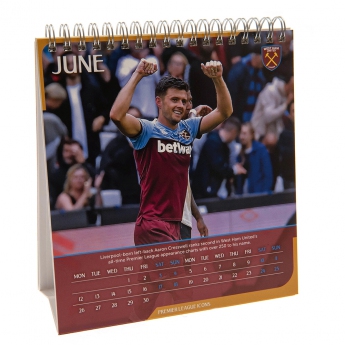 West Ham United kalendár Desktop Calendar 2023