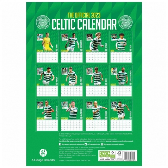 FC Celtic kalendár A3 Calendar 2023