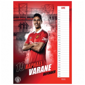 Manchester United kalendár A3 Calendar 2023