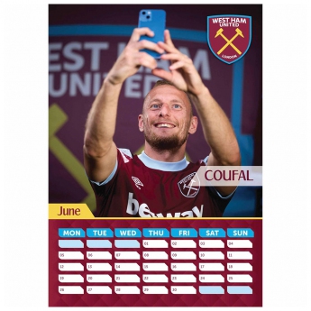 West Ham United kalendár A3 Calendar 2023