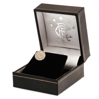 FC Rangers náušnice Ready Crest Sterling Silver Stud Earring