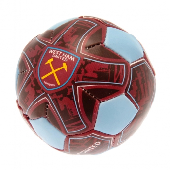 West Ham United mäkká lopty 4 inch Soft Ball blue
