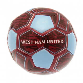 West Ham United fotbalová mini lopta 4 inch Soft Ball