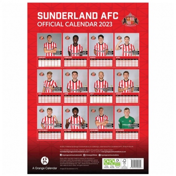 Sunderland kalendár A3 Calendar 2023