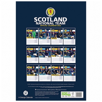 Futbalová reprezentácia kalendár Scotland A3 Calendar 2023