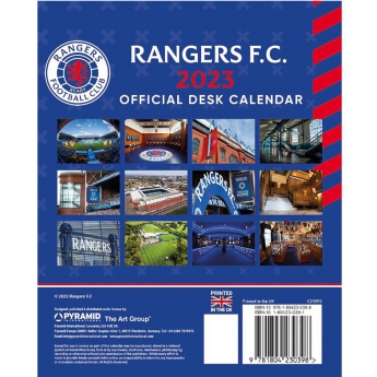 FC Rangers kalendár Desktop Calendar 2023