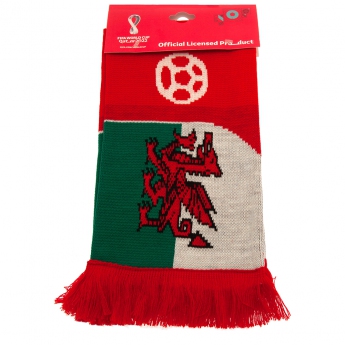 Futbalová reprezentácia zimný šál 2022 Wales Scarf