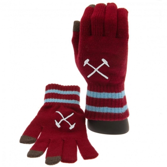 West Ham United detské rukavice Touchscreen Knitted Gloves Youths