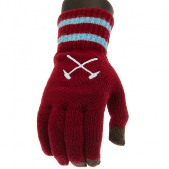 West Ham United detské rukavice Touchscreen Knitted Gloves Youths