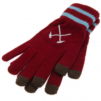 West Ham United detské rukavice Touchscreen Knitted Gloves Youths