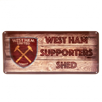 West Ham United ceduľa na stenu Shed Sign
