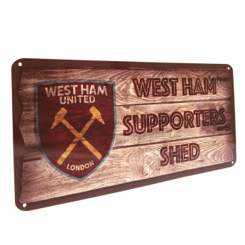 West Ham United ceduľa na stenu Shed Sign