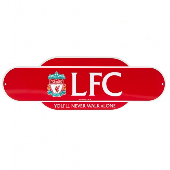 FC Liverpool ceduľa na stenu Colour Retro Sign