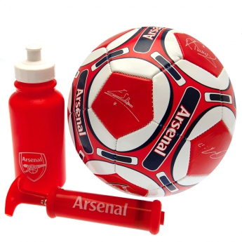 FC Arsenal futbalový set water bottle - hand pump - size 5 ball - RD