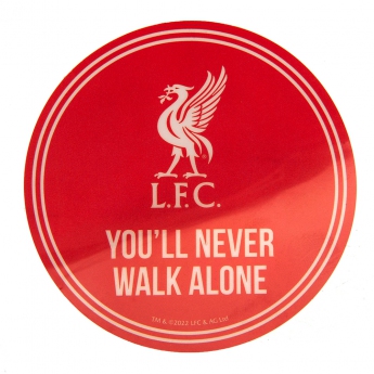 FC Liverpool samolepka Single Car Sticker YNWA