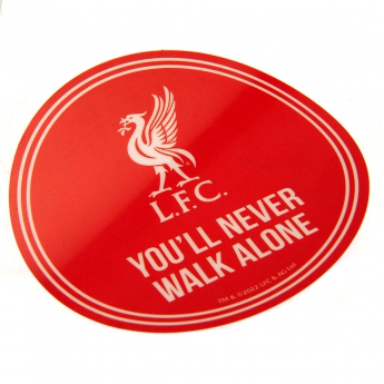 FC Liverpool samolepka Single Car Sticker YNWA