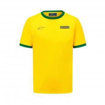 Ayrton Senna pánske tričko Signature Sports yellow 2022