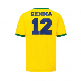 Ayrton Senna pánske tričko Signature Sports yellow 2022