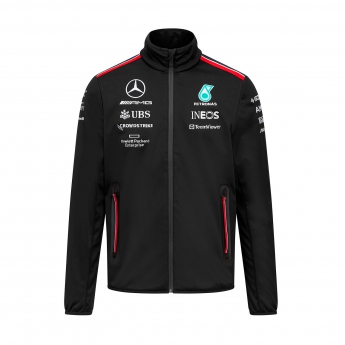 Mercedes AMG Petronas pánska bunda Softshell official black F1 Team 2023