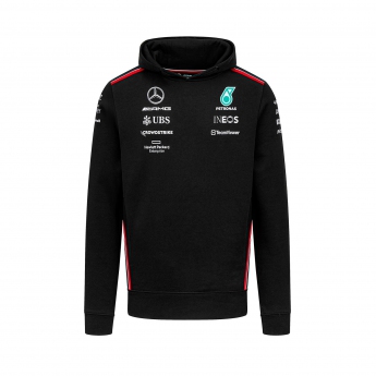 Mercedes AMG Petronas pánska mikina s kapucňou official black F1 Team 2023